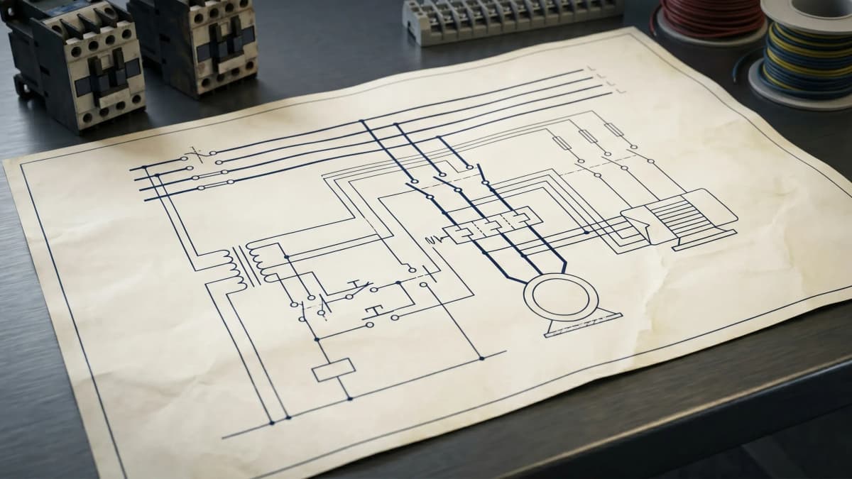 Three-Phase Motor Control Schematic