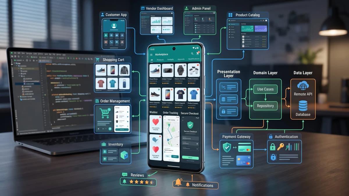Scalable Multi-Vendor E-Commerce App (Clean Architecture)